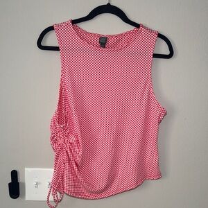 Wild Fable Gingham Sleeveless Side-Tie Women's Top